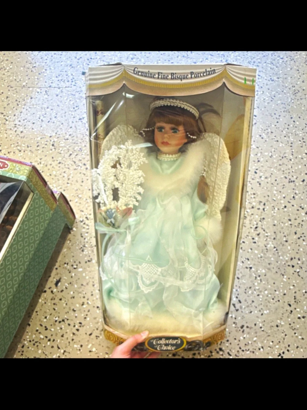 Light Aqua Angel Doll with Wings